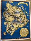 4 Vintage 1930s Souvenir Hawaiian Islands Maps Ruth Taylor White Kauai Maui Oahu
