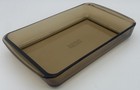 Vintage Pyrex Corning Baking Casserole Dish  232 Brown Amber Glass 28x18x4cm Usa