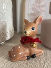 Holiday Time Reindeer Deer Vintage Style Christmas Decor Figurine 1950 s 1960 s