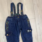 Vintage Wild Boys 2t Overalls Bibs Jumper Denim Jeans Plaid Rare
