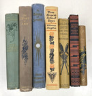 Random Lot Of 7 Books Decorated Multicolor Staging Display Antique Old Vintage