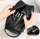 Men   s Toiletry Bag  Vintage Pu Leather Travel Dopp Kit  Water-resistant     