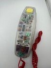 Vintage Clear Trimline Corded Telephone Eunique 10-10-969 See-through Retro