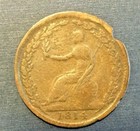 Canada 1814 Wellington 1 2 Penny Token  a348 