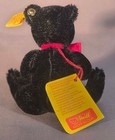 Vintage Steiff Original Black Teddy Bear 1985 Mohair 5 5     0208 14 All Tags