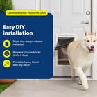 Extreme Weather Pet Door Insulated Resistant Dog   Cat Large 100 Lb Petsafe