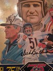 Wheaties Box Signed By Don Shula   Dick Butkus Jsa Nfl 75th Flattened Empty Auto