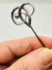 Antique Hatpin Sterling Silver Elegant Flowing Beauty Charles Horner Collectible