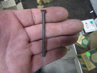 50 Nos Vintage R p 8-32 X 2-1 2  Slotted Steel Flat Head Machine Screws Usa
