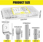 120pc Shelf Pins Kit 4 Styles Shelf Support Pegs 5 6mm Bookshelf Pegs For Shelve