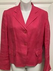 Talbots Women s Blazer Jacket Hot Pink Irish Linen Size 4