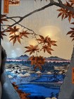 Hiroshige Woodblock Print Stained Glass The Maple Leaves Of Mama Art Institute