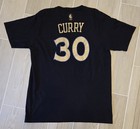 Adidas Nba Golden State Warriors Stephen Curry  30 Shirt Size Large Black 