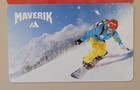 New Maverik Gas Reloadable Snowboarding Gift Card  0 No Value Collectible         