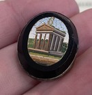 Antique Italian Micro Mosaic Micromosaic Plaque Roman Ruin C1880