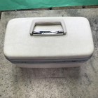 Vintage Samsonite Silhouette Suitcase Cream Makeup Cosmetic Train Case No Keys