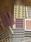Huge Lot Of Vintage   Antique Postage Stamps Full Sheets And More 