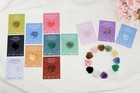 Laidanla 12 Pcs Heart Crystals Healing Stones 1 Inch Hearts Natural Gemstones   