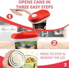 Electric Can Opener  One-touch Open Your Cans  Smooth Edge  Handheld Can Opener
