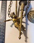 Vintage Cherub Putti Light Fixture Lamp French Empire Torch Hollywood Regency