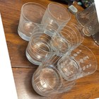 Mikasa Cheers Double Old Fashioned Glasses Clear Etched Set Of 6 Mixed Patterns