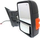 1pc Right Side Textured Black Manual Folding Exterior Door Rear View Mirror