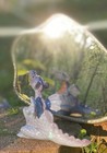 Vintage Hagen Renaker Brazel Storybook Dragon Figurine Blue Purple Ceramic