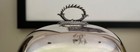 E I Kington   Co  Antique Silver Meat Dome Cloche Monogrammed    b      Marks Incl S