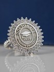 Walden University Doctorate Ring Custom Halo Design Graduation Gift