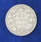 1870 50c Canada Half Dollar  925 Silver   Circulated - Better Date