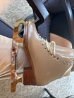 Harlick Custom Figure Skates Tan Leather Boots John Wilson Pattern 99 Blade 9 75