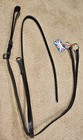 Leather Running Martingale  Cob Size  Dark Brown - Made In Great Britain - New