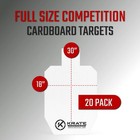 Krate Tactical Cardboard Targets-full Size Competition Paper Silhouette