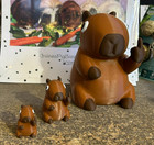 New 3d Fat Guinea Pig Printed Pointing Middle Finger Capybara Joke Decoration De