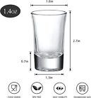 40 Pack Shot Glass Bulk Set With Heavy Base 1 4 Ounce Small Glass Cups Bar Usa