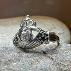 Claddagh Ring Marcasite Irish Ireland Promise Ring 925 Love Gift Celtic Pagan