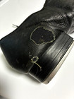 Unisex Black Lace-up Tap Dance Shoes With Metal Taps