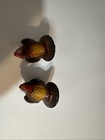 Vintage Ceramic Turkey Figurine Salt   Pepper Shakers Japan