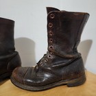 Us Army M1948 Jump Boots Men s 7w Russet Brown Combat Wwii Era Cap Toe