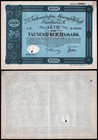 1925 Ig Farben  of Zyklon B Infamy  1000rm Foundation  ipo  Stock Certificate Vg
