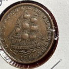1841 Hard Times Token  Webster Credit Current  Not One Cent For Tribute 