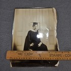 Antique 1920s Young Woman Graduation Portrait Photo Mortarboard Cap Diploma