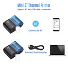 Mini Usb Bluetooth Thermal Label Printer 58mm Wireless Pos Receipt Handheld E9f4