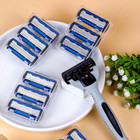 6 Layer Men  Safety Razor Replaceable Stainless Steel Hair Removal Shaving Blade