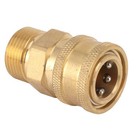 Us  14mm 0 55in 2pcs Pure Copper M22 High Pressure Washer Fitting Adapter 3 8 In