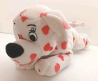 Disney Store 101 Dalmatians Dog Pink Hearts Valentine s Day 13  Plush Toy