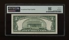 Dbr 1934-d  5 Silver Gem Fr  1654wi Wide I Sa Block Pmg 65 Epq Serial S14740769a