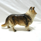 Vintage Ceramic Collie Dog Lassie Dog Figurine Japan