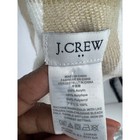 J crew Plaid Scarf Women Os Tan White Fringe Neutral Classic Wrap Winter Cozy
