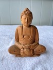 Shakyamuni Buddha Seated  Beautifully Carved Sandalwood Figurine  6  High 